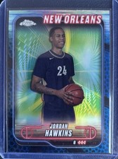 JORDAN HAWKINS #200 BLUE BASKETBALL 2024-25 Topps Chrome MINT OR BETTER