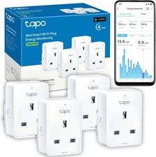 Tapo P110M (4-pack) Smart Plug, WiFi Plug, Energy Monitoring, Electricity Usage