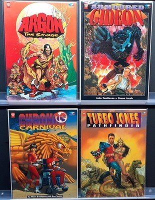 2000 AD ARGON THE SAVAGE ARMOURED GIDEON CHRONOS CARNIVAL TURBO JONES PATHINDER