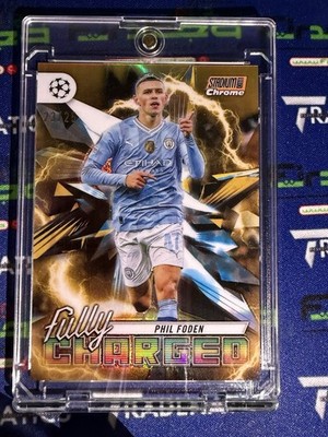 2023-24 Topps Stadium Chrome Phil Foden /25 Fully Charged Manchester City #FC-PF