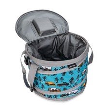 Life is Better at the Campsite Blue Fabric Pop-Up Cooler with Sketch D