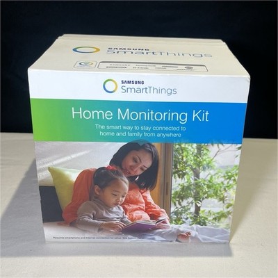 Samsung SmartThings Monitoring Kit Hub Outlet Motion +2 Sensors