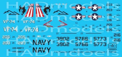 HAD Models HAD72223 - 1/72 F-4J Phantom VF 74 Be-devilers USS NIMITZ 70's part 1