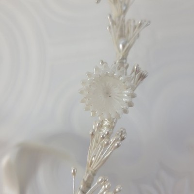 Vintage Greek Stefana Wedding Crowns Ivory Pearls Floral  display picture 1