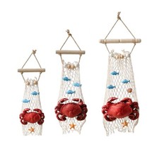 Resin Crabs Statue Ideal Gift Crabs Sculpture Pendant for Balcony Yard Office