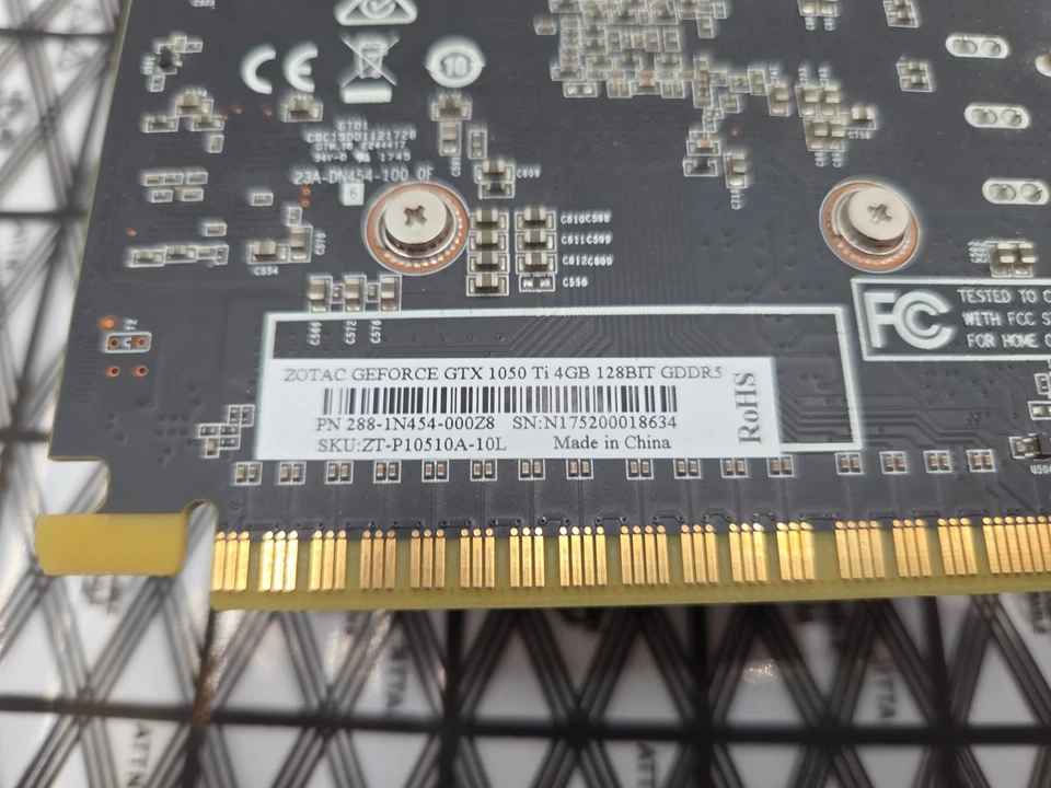 Zotac GeForce GTX 1050 Ti 4GB **NO 6 PIN NEEDED ** Graphics Card GDDR5 HDMI - Image 3 of 4