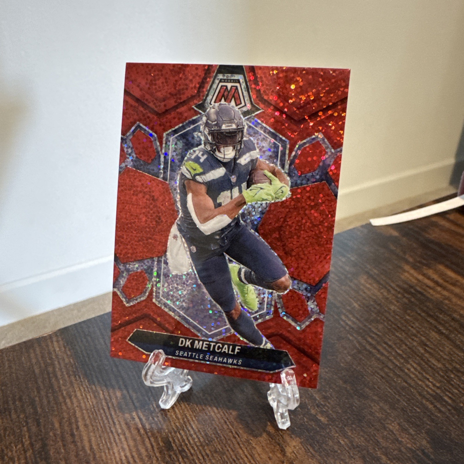 2024 Panini Mosaic #199 DK Metcalf Red Sparkle SSP 🔥