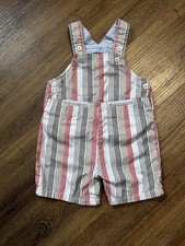 Tommy Hilfiger Infant Overall Shorts Sz 6-12 Months Striped