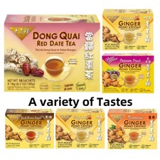 12 Boxes Instant Ginger Honey Crystals, A Variety of Tastes,10 Sachets