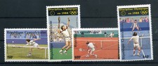 147493) Olympische Spiele Zentralafrika Nr. 1265-1268 **, Seoul, Tennis