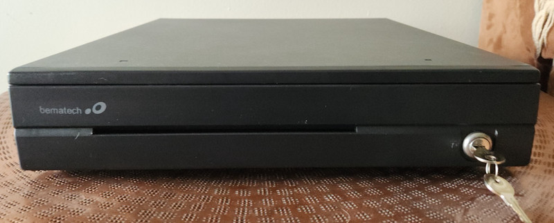 NIB Bematech~ CR3003-GY Cash Drawer  Metal Lockable Media Slot POS Cash Drawer