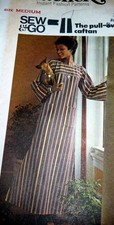 LOVELY VTG 1970s CAFTAN Butterick Sewing Pattern MEDIUM