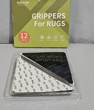 Rabenda 12 Pcs Grippers for Rugs, Non Slip Rug Pads for Hardwood Floors