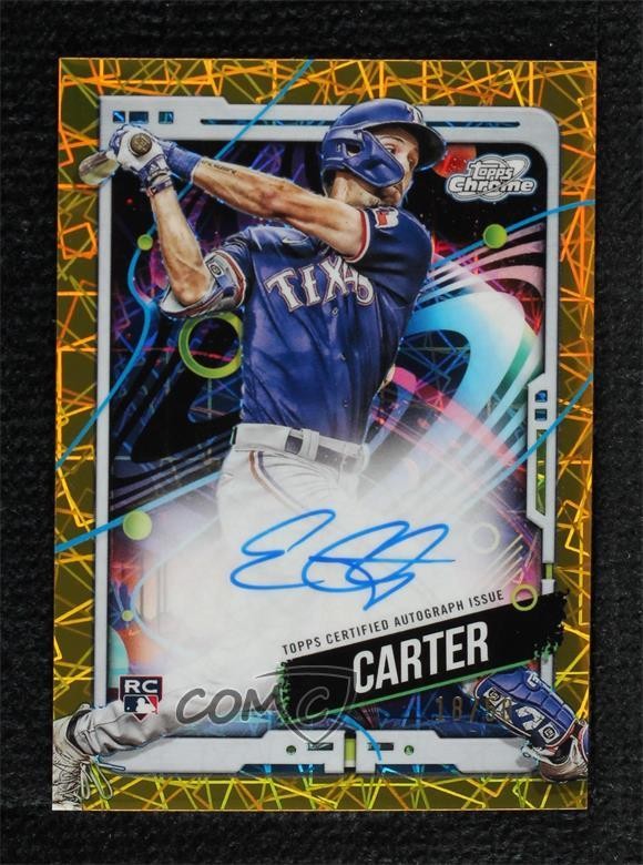 2024 Topps Cosmic Chrome 18/50 Evan Carter #CCA-EC Rookie Auto RC 1co7