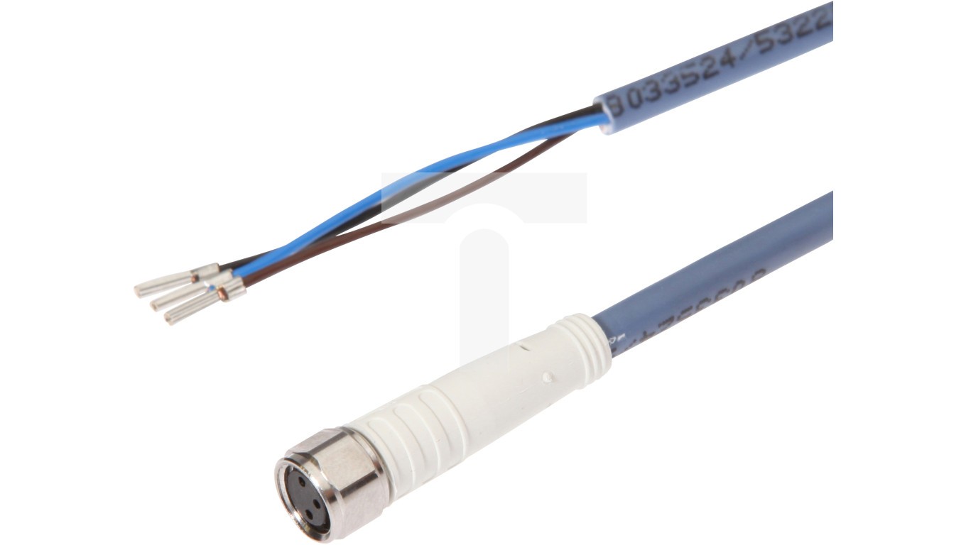 Interconnect Cable, 2m, M8 Female (Female) 3-PIN VK20L075