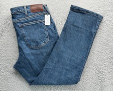  65 New Lands' End Men's Straight Fit 5 Pocket Stretch Denim Jeans Blue 38x31