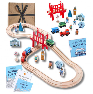 Jaques of London Thema Spielzeug Zug Set mit Holzschienen