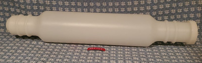 Vintage Tupperware ~Fill n Chill ~ Rolling Pin ~ White Plastic ~ 15  1/2''