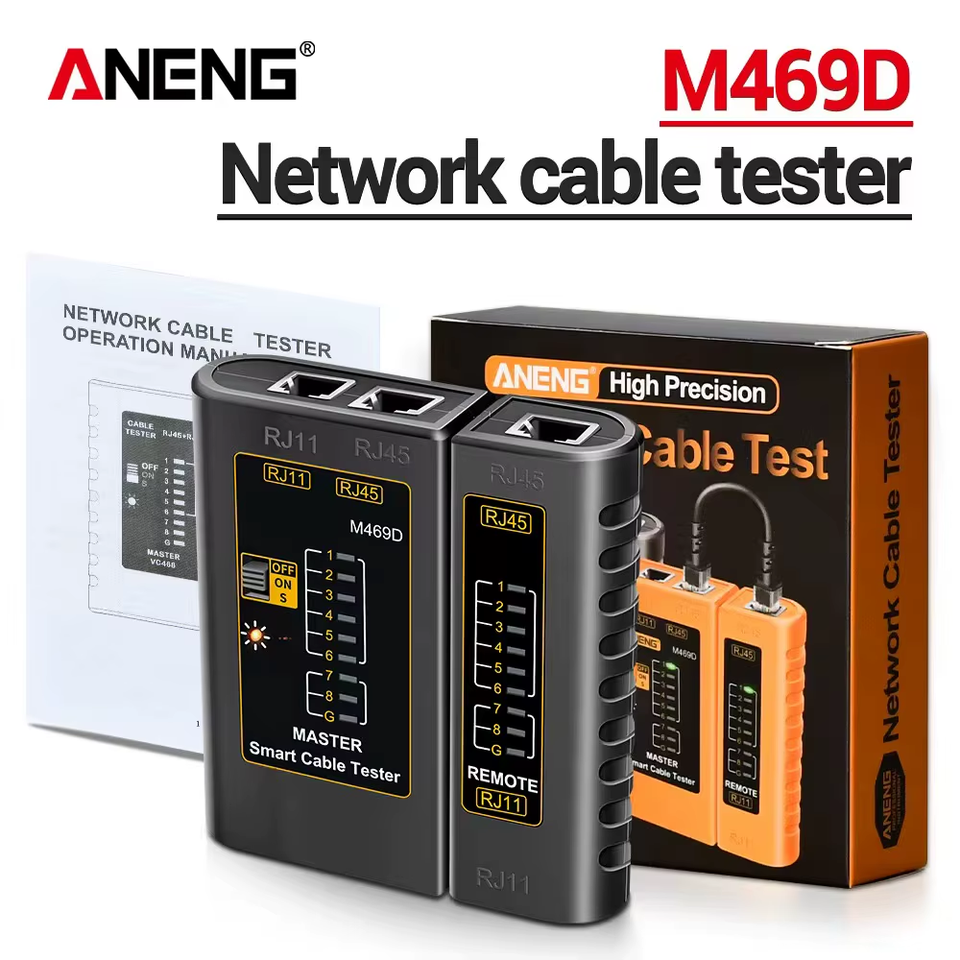 Professional Network Analyzer Tester M469D Cable Lan RJ45 RJ11 RJ12 ...