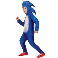 Boys Cosplay Kids Hallowen Sonic Hedgehog the Costume Performance Show Jumpsuit  