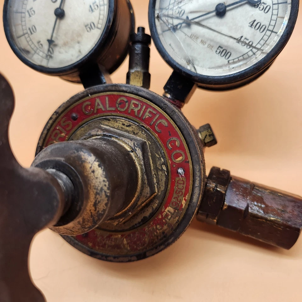 Винтажный регулятор калорий Harris T‐591 — двойной калибр, кованый, стимпанк-дисплей - Изображение 4 из 4