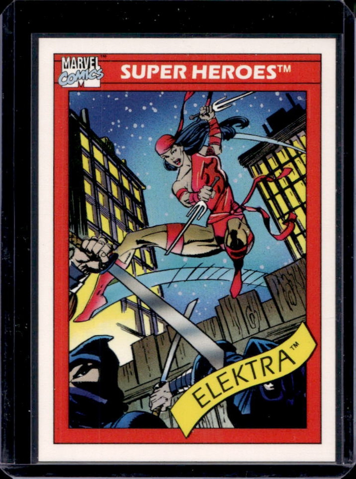 1990 Impel Marvel Universe Elektra #49