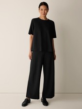 Eileen Fisher Extra-Fine Ponte Wide-Leg Pant Brand New NO IMPORT FEES