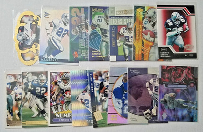 Emmitt Smith 15-ct Assorted Insert Lot (15) Dallas Cowboys Florida E2