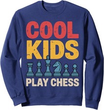 Cute Cool Chess Art for Chess Lover Chess Player Unisex Crewneck Sweatshirt