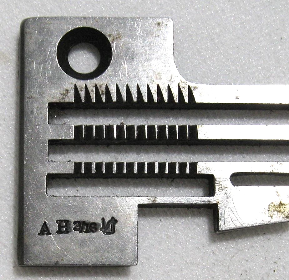 UNION SPECIAL Set AB 3/16" Placa de Aguja 39505 Alimentación Perro 39500 Ind. Overlock Seger Foto 4 de 4