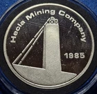 A 1985 Hecla Mining Company Ranchers Merger 1984 Round .999