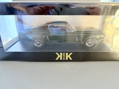 KK Scale Ford Mustang GT Fastback 1968 Dark Green Bullitt Look-a-Like 1/18 Scale - Picture 8 of 9