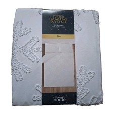 New George White Festive Tufted Snowflake Duvet Set 