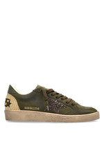 GOLDEN GOOSE Ball Star Women's Green Suede Sneakers New Authentic
