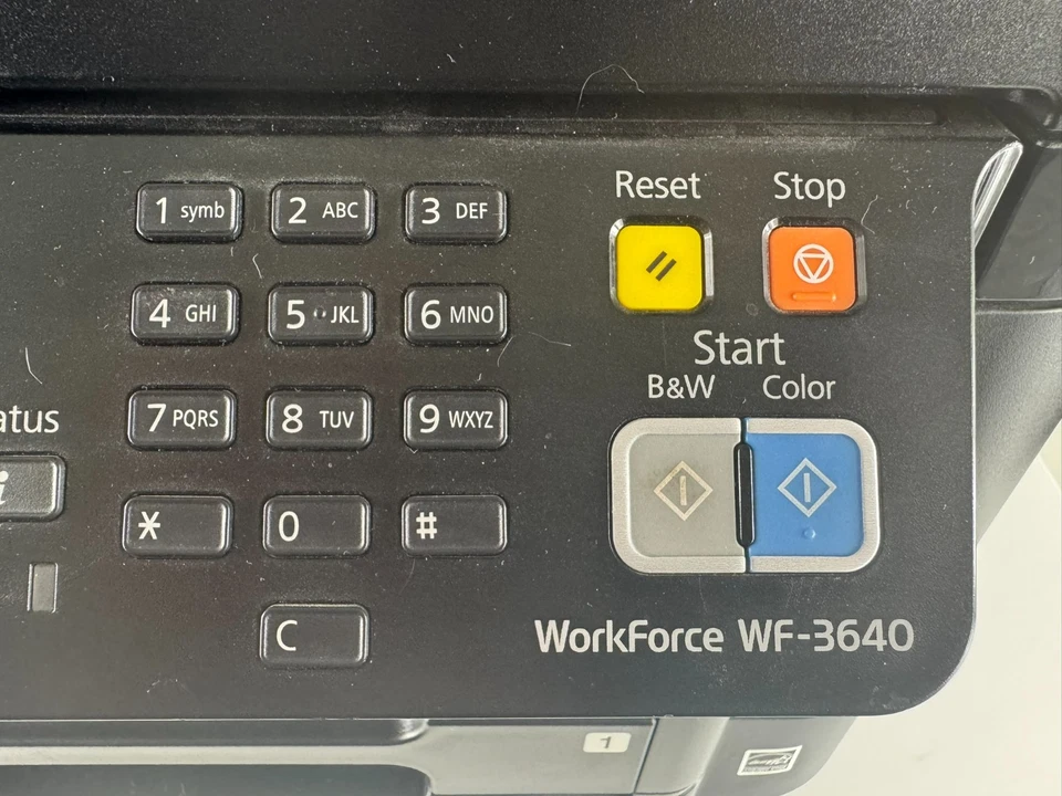 Epson WorkForce WF-3640 All-in-One Printer – Great Condition - Needs ink. - Image 2 of 4