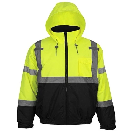 Pyramex RJ3210M Hi-Vis Waterproof Jacket Medium Yellow Black ANSI Class 3 - product listing photo