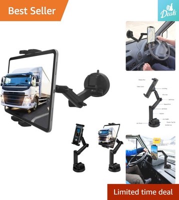Durable Waterproof Tablet Holder for Trucks - Multi-Angle Suction Cup Mount