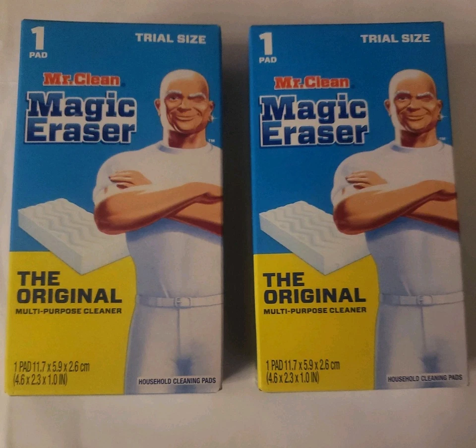 Lote de 6 cajas Mr Clean Magic borrador limpiador multiusos 1 almohadilla por caja Foto 3 de 3