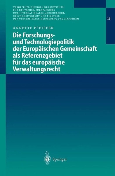 Die Forschungs- Und Technologiepolitik Der EuropäIschen Gemeinschaft Als...-image