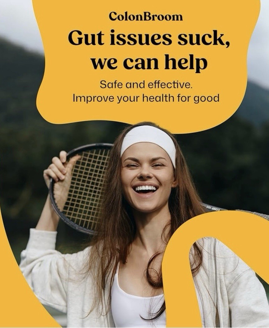 Colon Broom Premium Blend Supplement Powder Strawberry Flavor