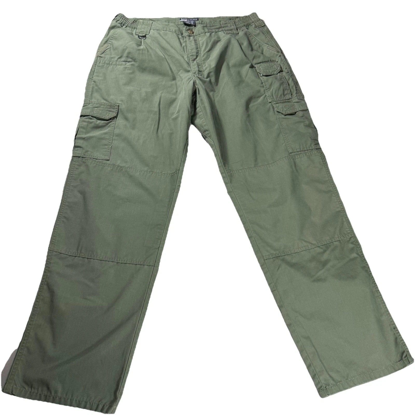 5.11 Tactical Series Pants Men’s 40x34 Green Straight Fit Utility Work Ripstop