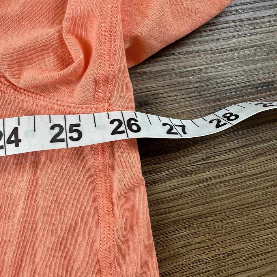 Camiseta Lululemon Back in Action Manga Corta Algodón Coral Talla 10 Calce Relajado Foto 4 de 4