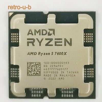 AMD Ryzen 5 7600X R5 7600X AM5 CPU Processor 4.7 GHz 6-Core AMD Ryzen 5 7600X R5 7600X AM5 CPU Processor 4.7 GHz 6-Core