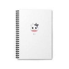 Cute Cow Spiral Notebook - Ruled Line