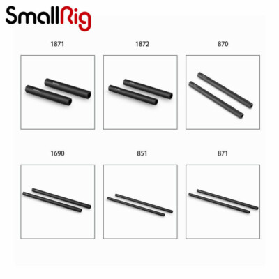 SmallRig 15mm Carbon Fiber Rod 4/6/8/9/12/18 Inch for 15mm Rod Support System