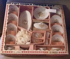 1970 VTG Jaymar Toy China Dinner Set 21 Piece J7067 COMPLETE SET Made In JAPAN