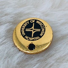 University of Wisconsin Hospital Employee Service Award 10k GF Pin Tie Tack