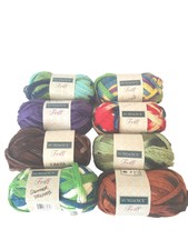 Lot 8 Skeins Sundance Frill Multi-colored