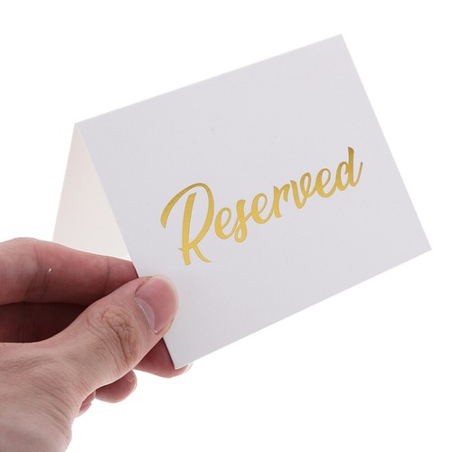 10 Pcs Double-sided Table Cards Banquet Paper Reserved Tent Bars Sign - Picture 5 of 12