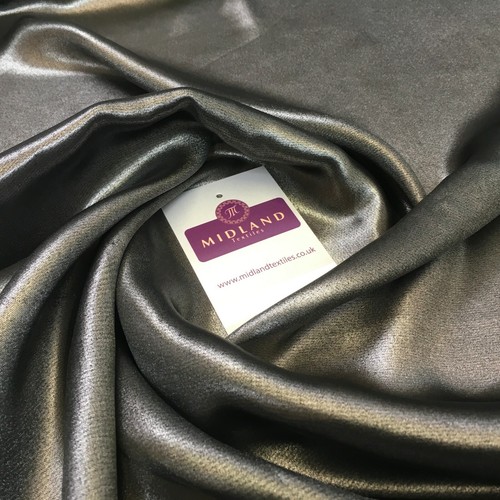 Gold Shimmer Foil Satin Georgette Chiffon Crepe Fabric 110cm MR1178 Mtex - Picture 224 of 302